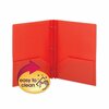 Smead Two Pocket File Folder, Red, PK25 87727